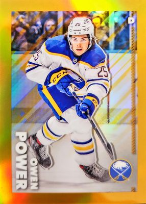 2022 Topps Chrome NHL Sticker Collection #66 Gold Refractor /50