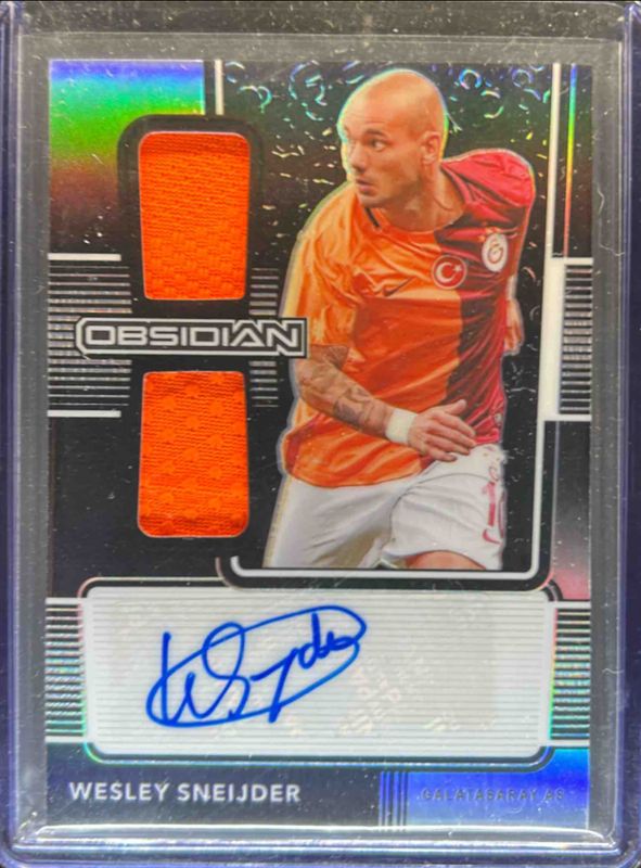 Wesley Sneijder 2020 Obsidian #DJ-WS Dual Jersey Ink /149 RAW