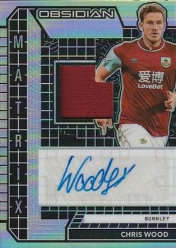 Chris Wood 2020 Obsidian #MM-CW Matrix Material Autographs /20 RAW
