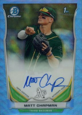 2014 Bowman Draft #BCA-MCH Chrome DP Auto - Blue Wave Refractor /10 (1st)