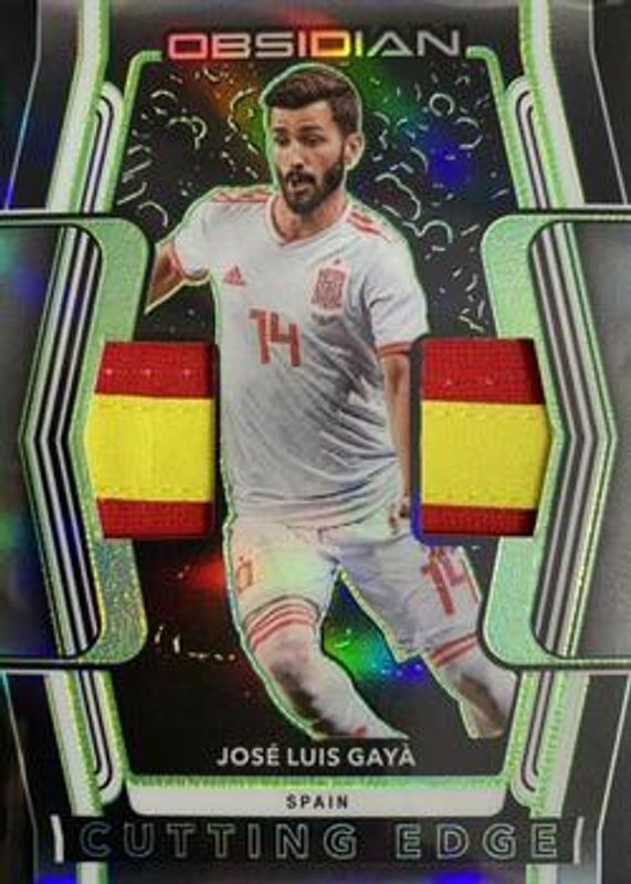 Jose Luis Gaya 2020 Obsidian #CE-JLG Cutting Edge Relics - Green /25 RAW
