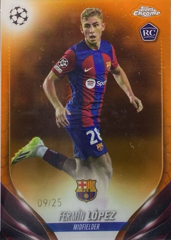2023 Topps Chrome UEFA Club Competitions #38 Orange Refractor /25