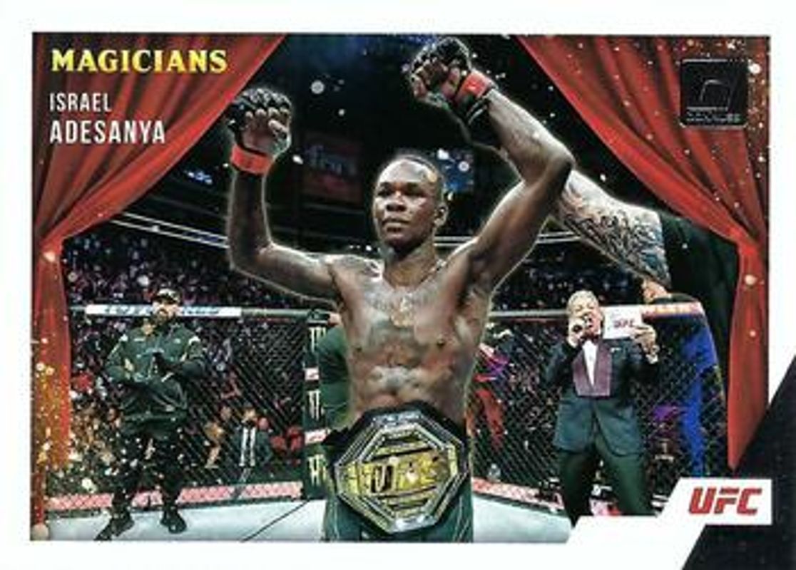 Israel Adesanya 2022 Donruss UFC #5 Magicians RAW