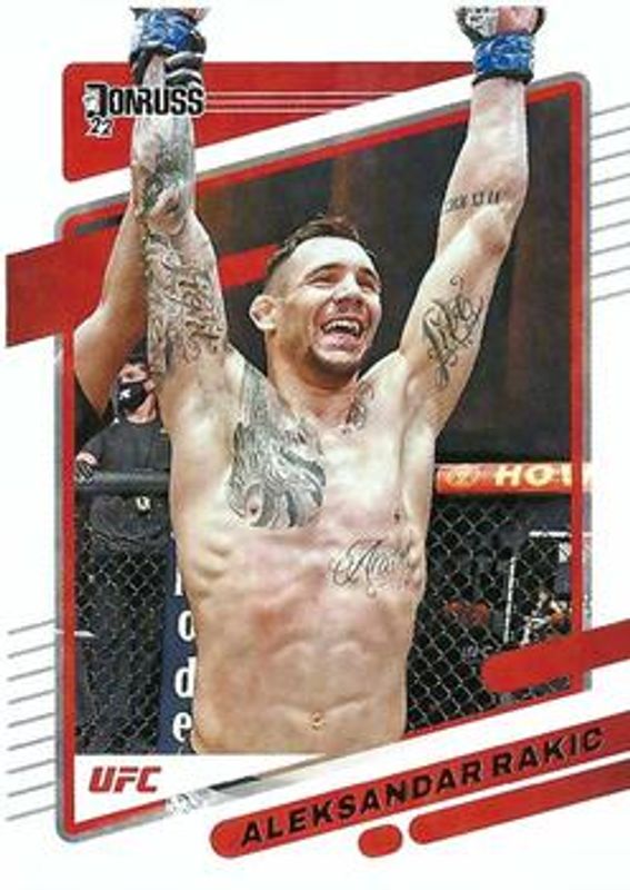 Aleksandar Rakic 2022 Donruss UFC #3 Base RAW