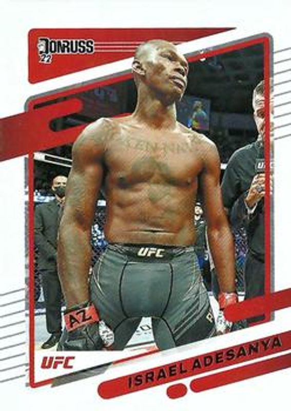 Israel Adesanya 2022 Donruss UFC #11 Base RAW