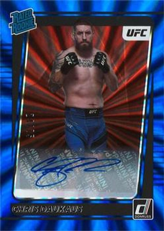 2022 Donruss UFC #211 Signatures - Holo Blue Laser /25