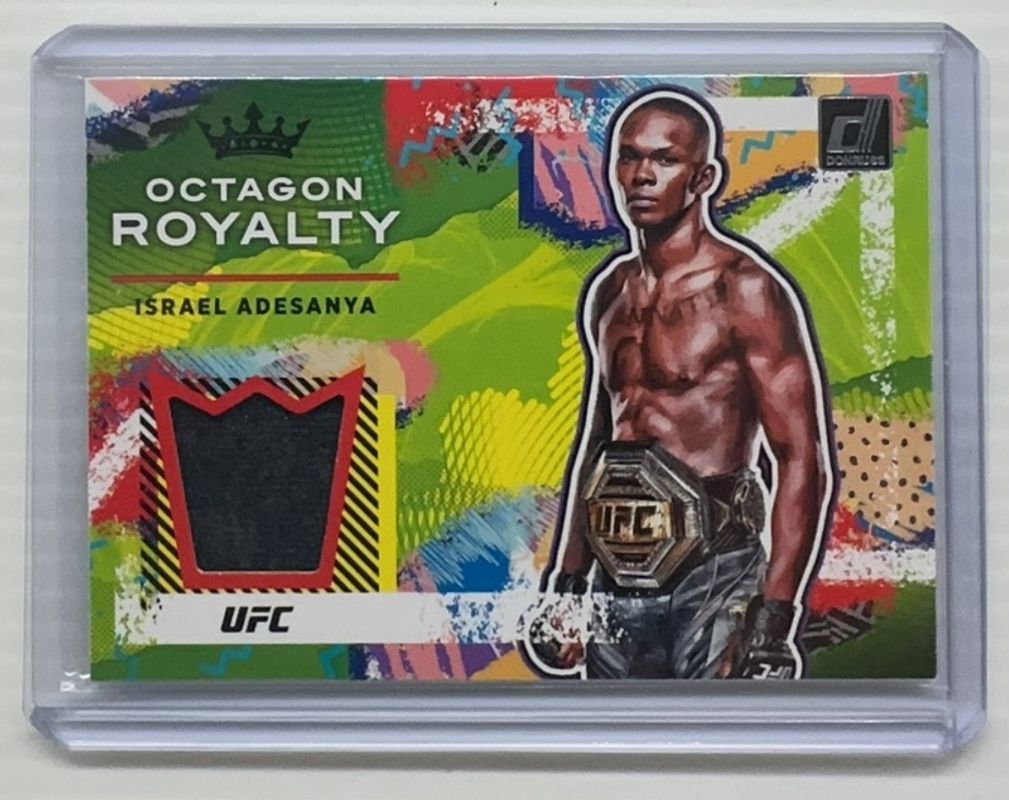 Israel Adesanya 2022 Donruss UFC #OR-IAD Octagon Royalty RAW