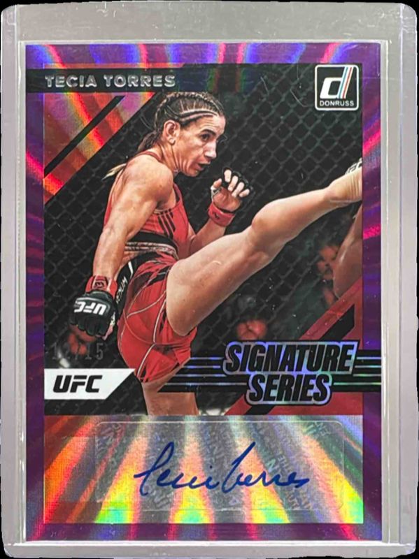 2022 Donruss UFC #SS-TTR Signatures Series - Holo Purple Laser /15
