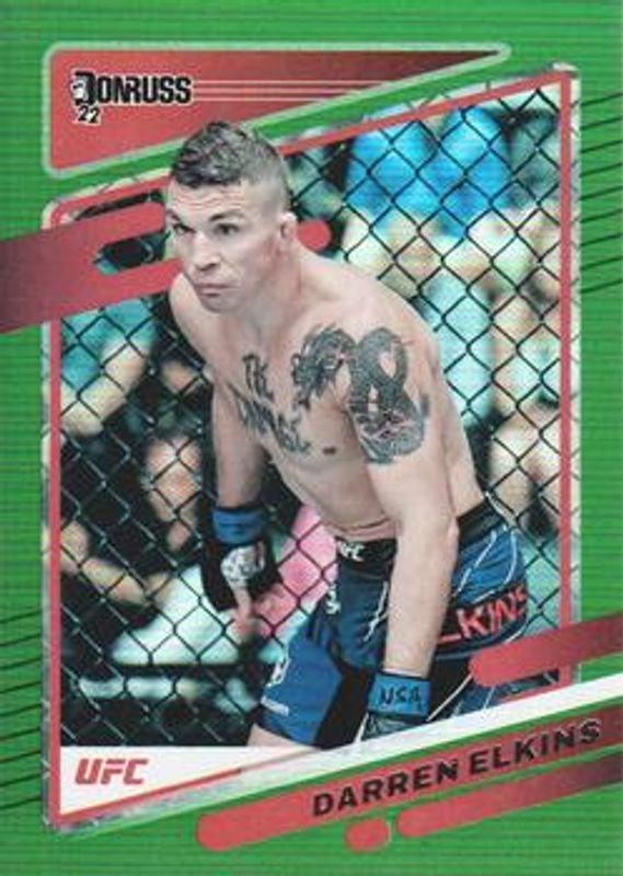 2022 Donruss UFC #167 Green Flood