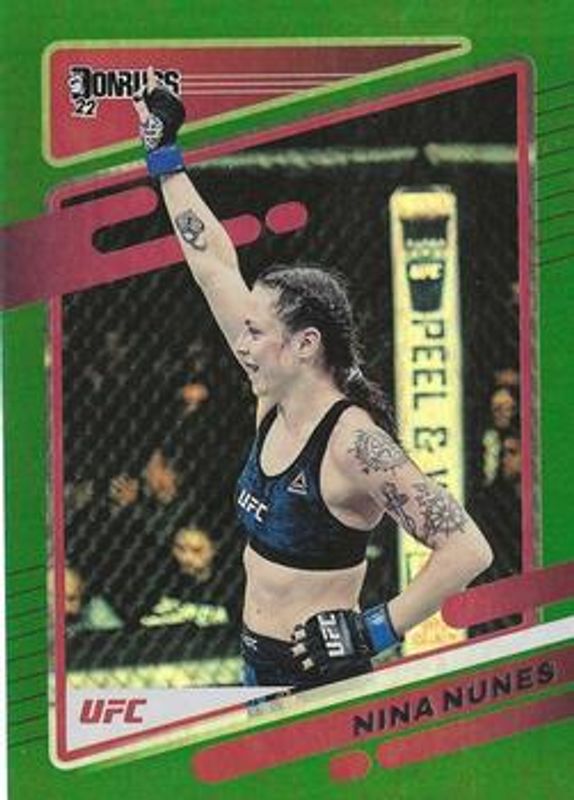2022 Donruss UFC #191 Green Flood
