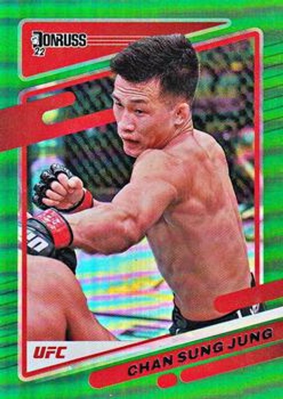 2022 Donruss UFC #75 Green Flood