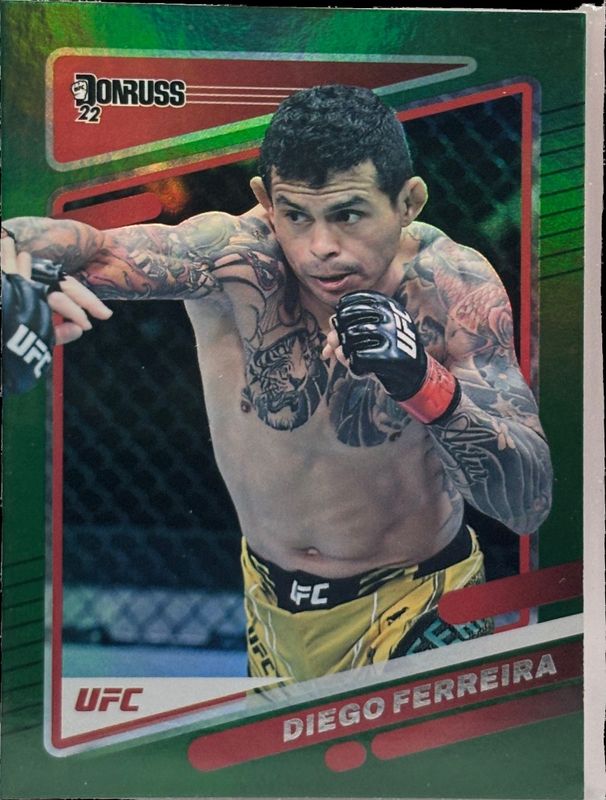 2022 Donruss UFC #189 Green Flood