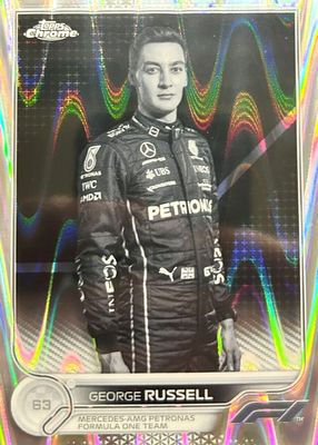 2022 Topps Chrome Formula 1 #17 Black & White RayWave Refractor
