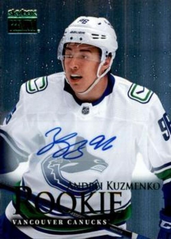 Andrei Kuzmenko 2022 Metal Universe #SR-50 1998 SkyBox Premium Prospects Autographs Rookie RAW