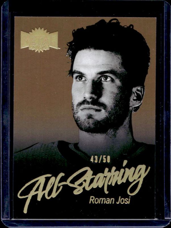Roman Josi 2022 Metal Universe #AS-15 All Starring Gold /50 RAW