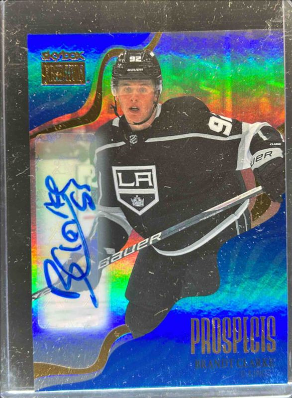 Brandt Clarke 2022 Metal Universe #PP-45 Skybox Premium Prospects Autographs Blue Rookie RAW