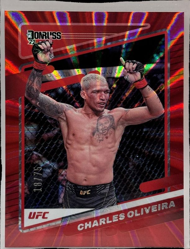 2022 Donruss UFC #85 Holo Red Laser /75