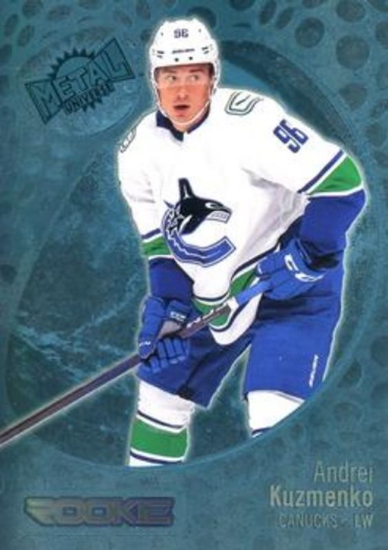 Andrei Kuzmenko 2022 Metal Universe #200 Spectrum FX Blue Rookie RAW