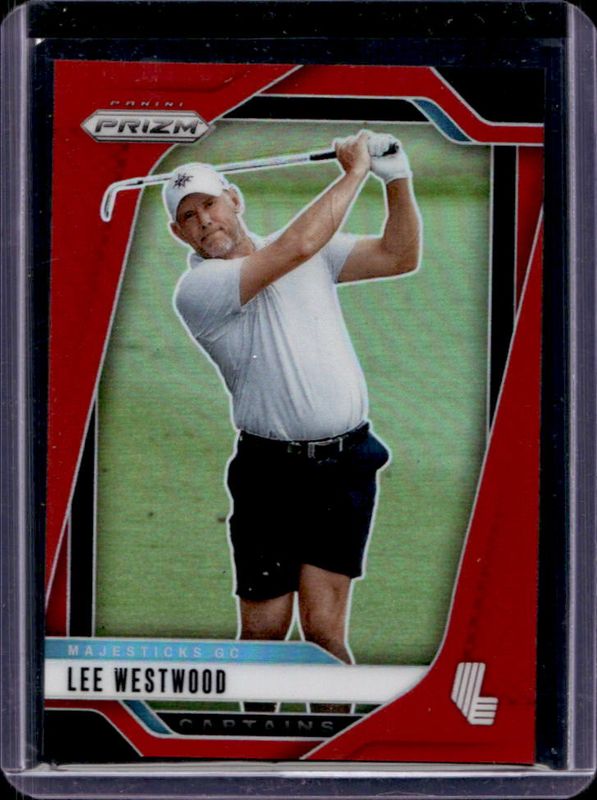 Lee Westwood 2025 Prizm LIV #77 Captains - Red /125 RAW