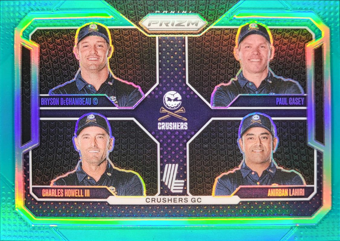 Anirban Lahiri / Bryson DeChambeau / Charles Howell III / Paul Casey 2025 Prizm LIV #57 Team Cards - Teal /275 RAW