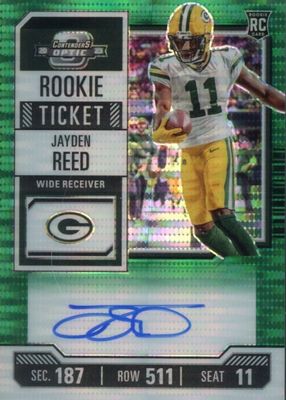 2023 Contenders Optic #118 Rookie Ticket Auto - Green Pulsar /30