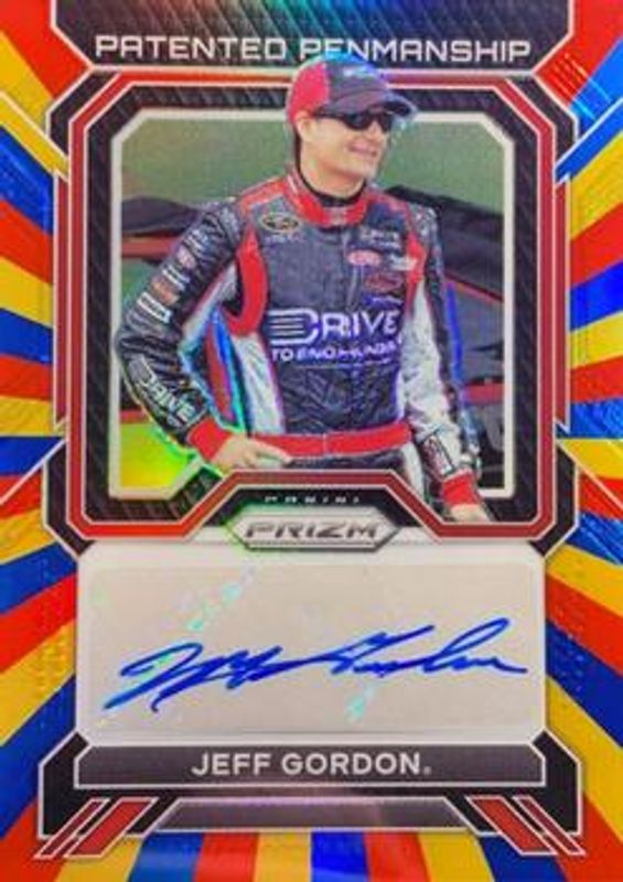 Jeff Gordon 2023 Prizm NASCAR #PP-JGD Patented Penmanship