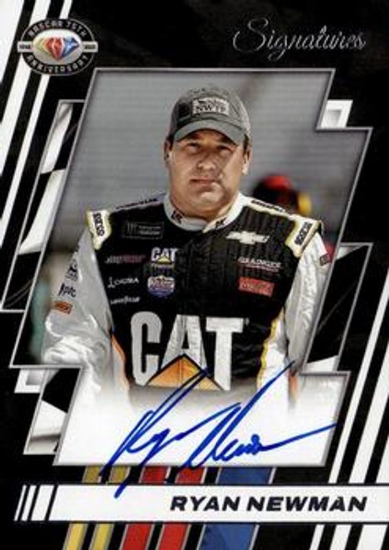Ryan Newman 2023 Prizm NASCAR #75-RN NASCAR 75th Anniversary Signatures RAW