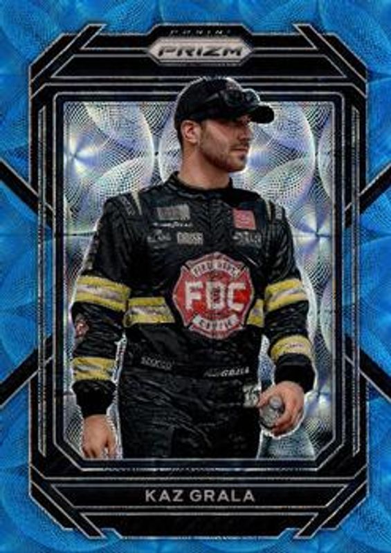 Kaz Grala 2023 Prizm NASCAR #30 Carolina Blue Scope /99 RAW