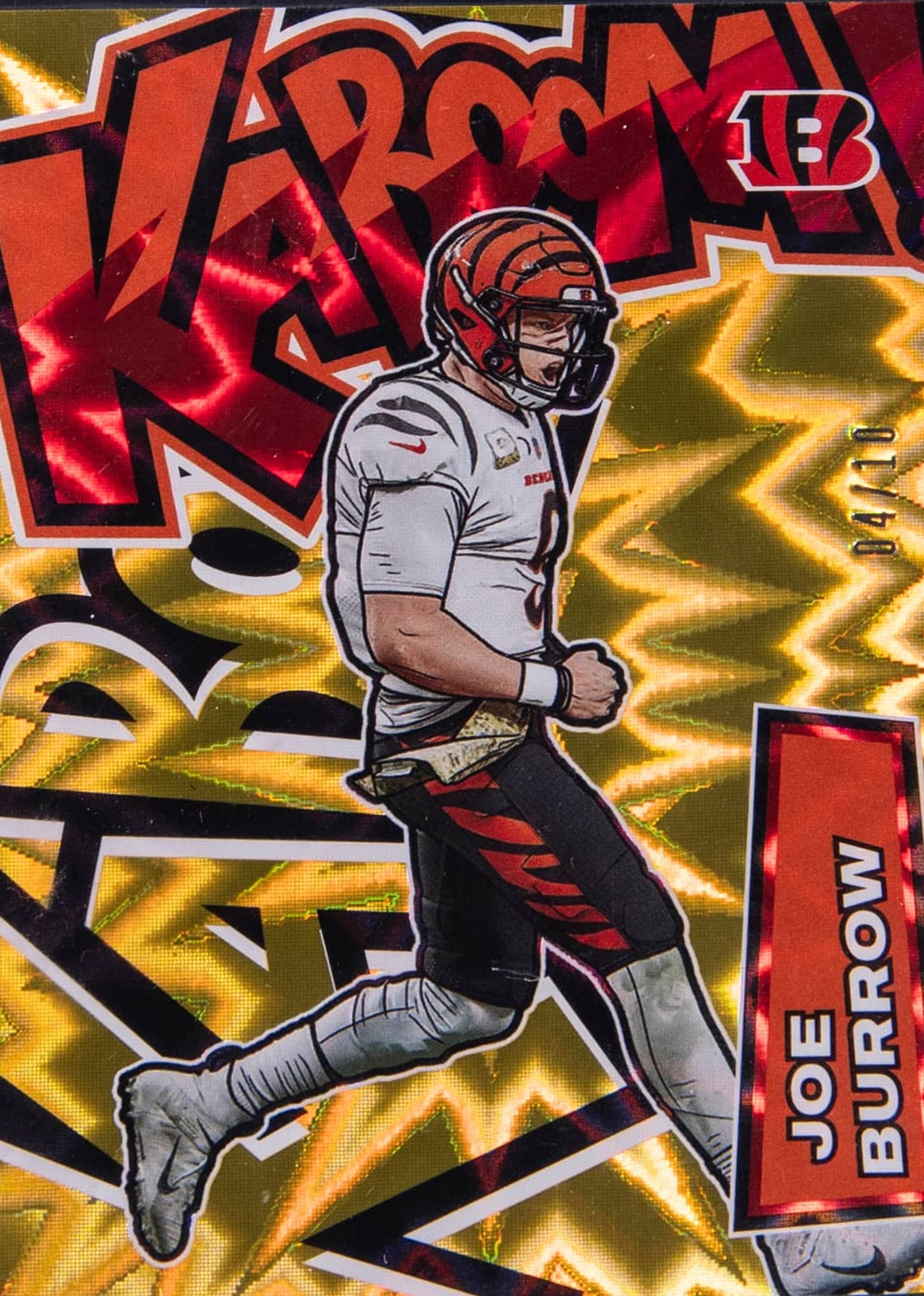 Joe Burrow 2022 Absolute #K8 Kaboom! (Vertical) - Gold /10 Price