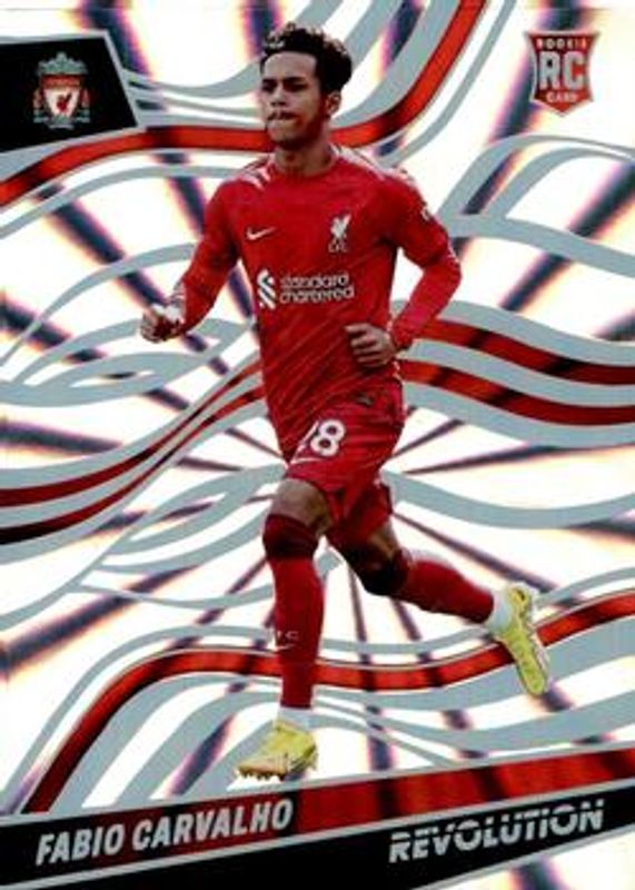 Fabio Carvalho 2022 Revolution Premier League #285 Sunburst /50 Rookie RAW