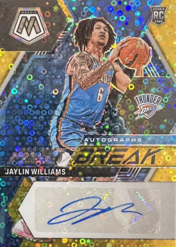 2022 Mosaic #FB-JAY Fast Break Autographs - Gold /10