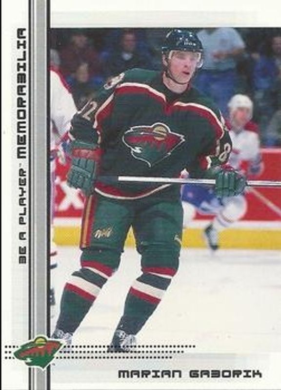 Marian Gaborik 2000 In The Game Be a Player Memorabilia #401 Base Rookie RAW
