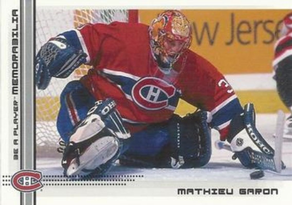 Mathieu Garon 2000 In The Game Be a Player Memorabilia #422 Base RAW