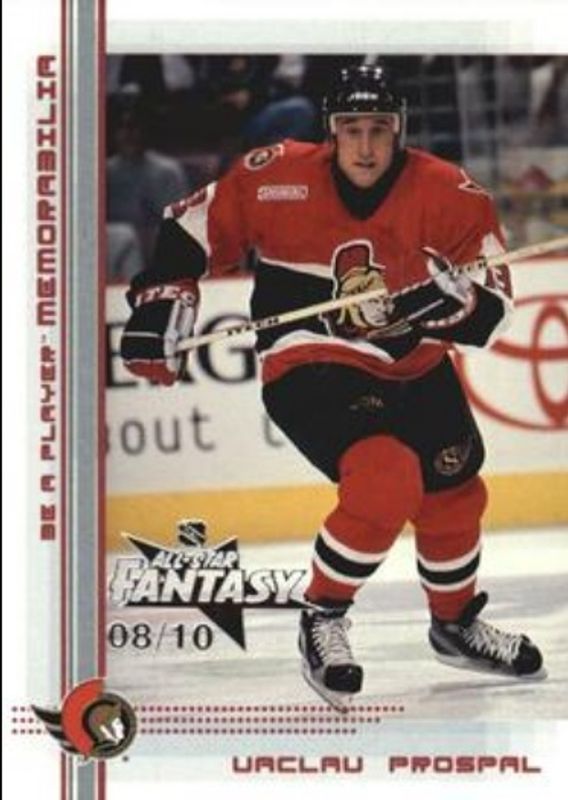 2000 In The Game Be a Player Memorabilia #308 NHL All Star Fantasy Ruby /10