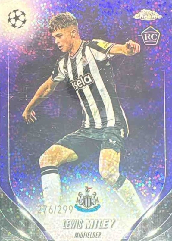 2023 Topps Chrome UEFA Club Competitions #31 Violet Speckle Refractor /299