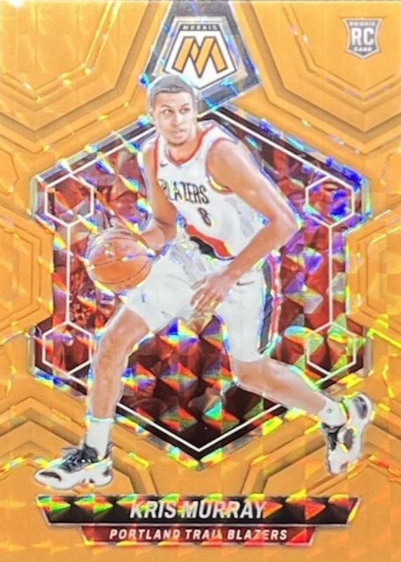 Kris Murray 2023 Mosaic #207 Orange Fluorescent /25 Rookie RAW