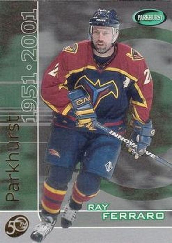 Ray Ferraro 2000 In The Game Be a Player Memorabilia #P-177 Parkhurst 2000 (50th Anniversary) RAW