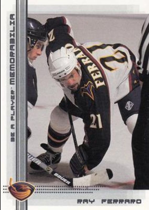 Ray Ferraro 2000 In The Game Be a Player Memorabilia #297 Base RAW