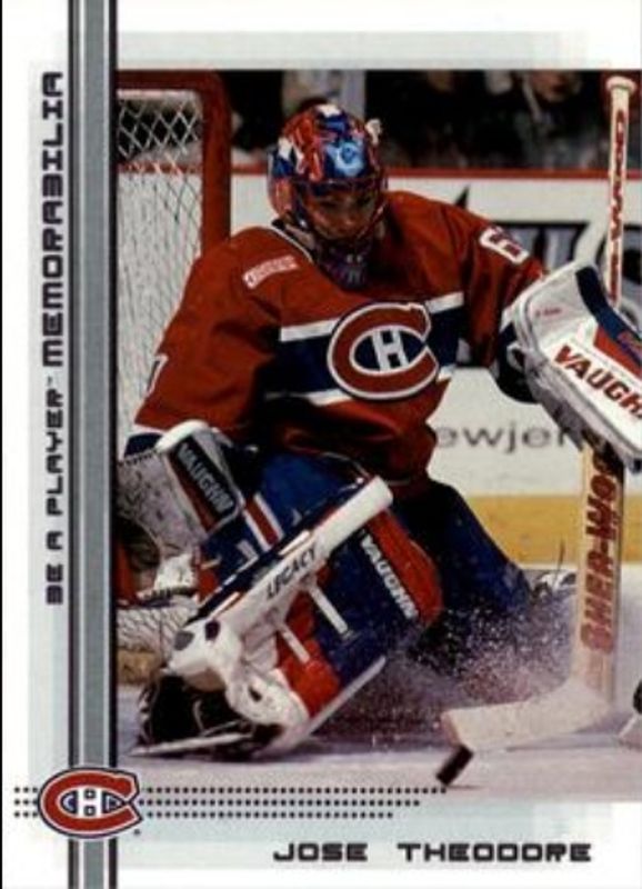 Jose Theodore 2000 In The Game Be a Player Memorabilia #287 Base RAW