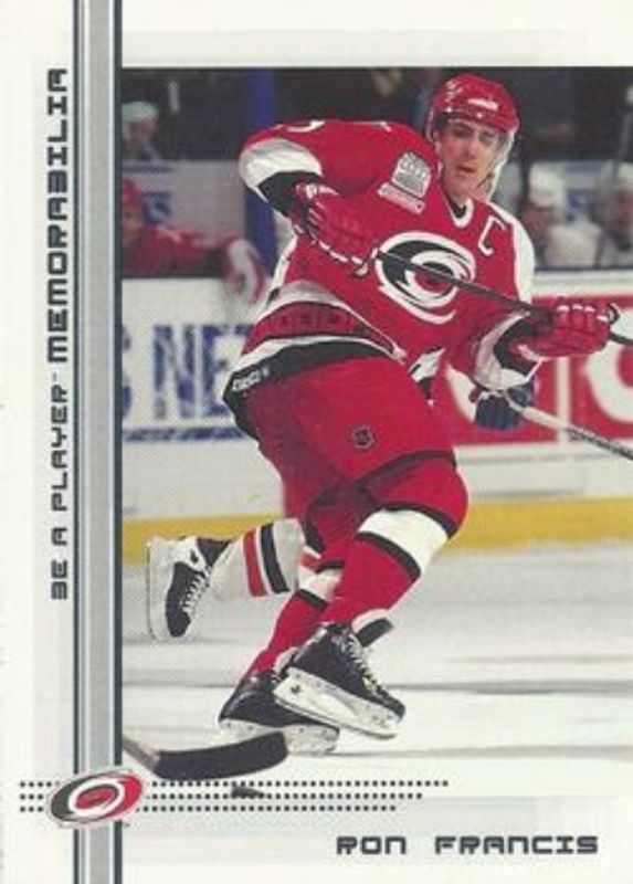 Ron Francis 2000 In The Game Be a Player Memorabilia #206 Base RAW