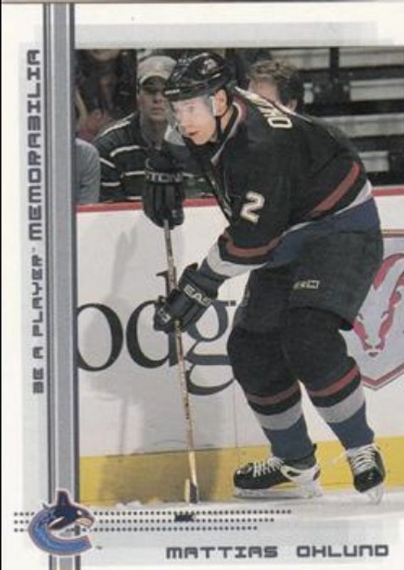 Mattias Ohlund 2000 In The Game Be a Player Memorabilia #329 Base RAW