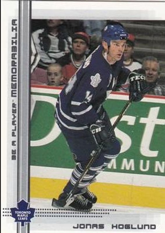 Jonas Hoglund 2000 In The Game Be a Player Memorabilia #313 Base RAW