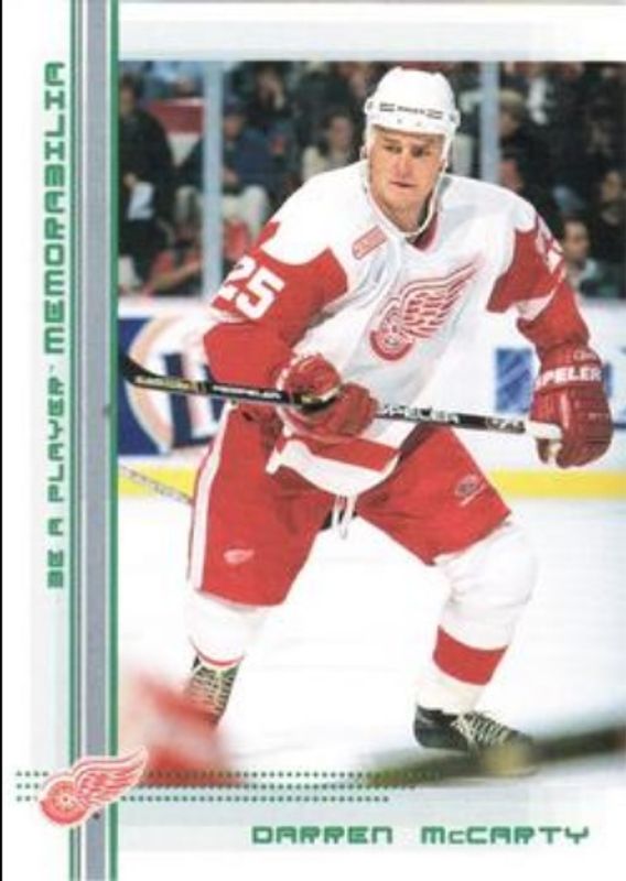 Darren McCarty 2000 In The Game Be a Player Memorabilia #275 Emerald /10 RAW
