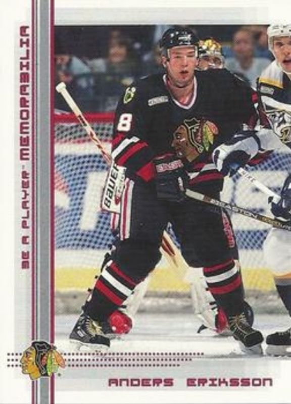 Anders Eriksson 2000 In The Game Be a Player Memorabilia #293 Ruby /200 RAW