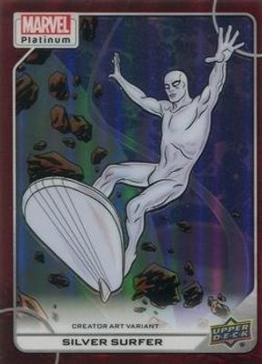 2023 Upper Deck Marvel Platinum #93-V Creator Art Variant - Red Rainbow