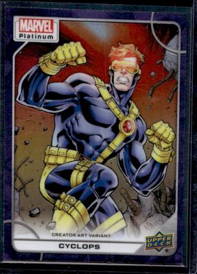 2023 Upper Deck Marvel Platinum #60-V Creator Art Variant - Blue Rainbow