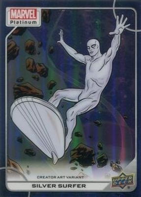 2023 Upper Deck Marvel Platinum #93-V Creator Art Variant - Blue Rainbow