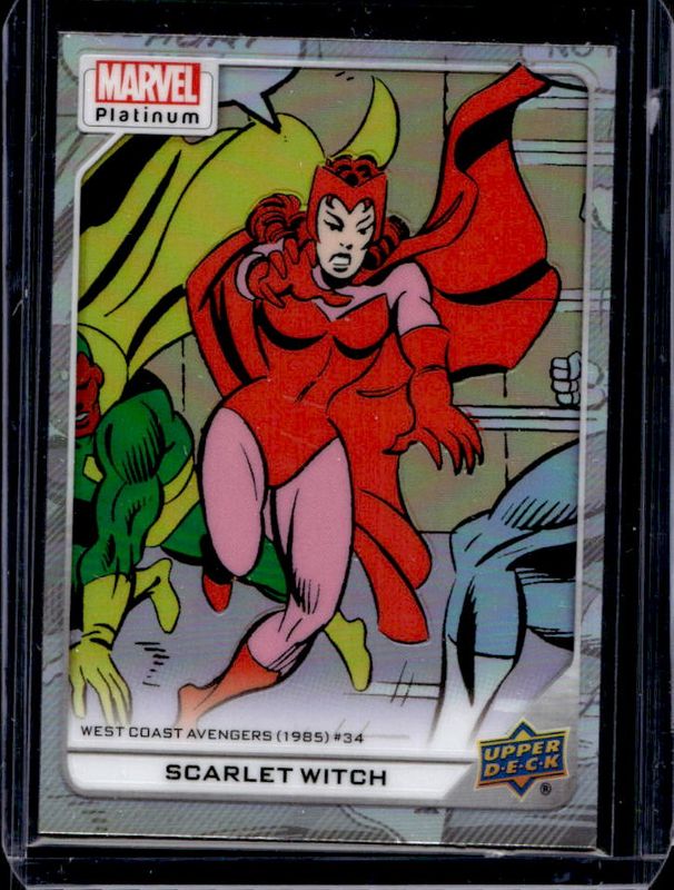 Scarlet Witch 2023 Upper Deck Marvel Platinum #106 Rainbow RAW