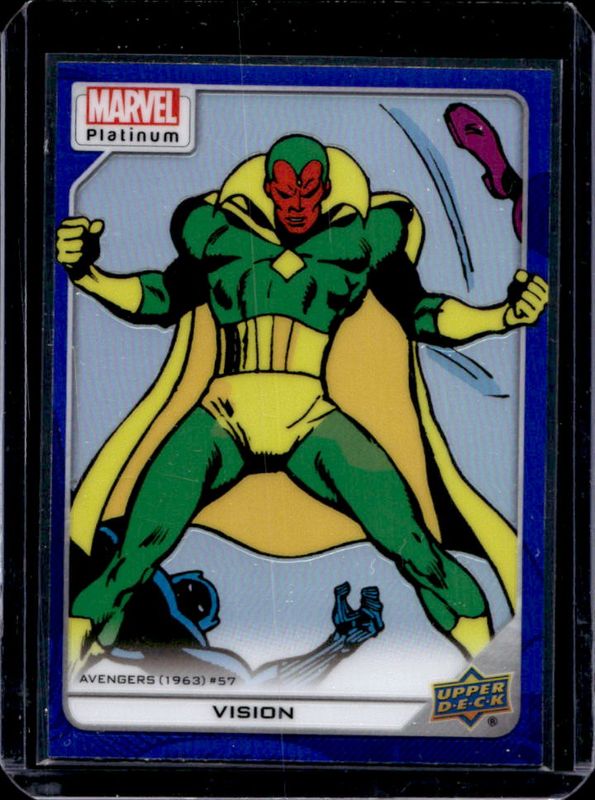 Vision 2023 Upper Deck Marvel Platinum #167 Blue Rainbow RAW