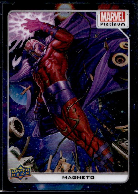 Magneto 2023 Upper Deck Marvel Platinum #63 Cosmic /25 RAW
